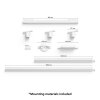 Plafonnier Kit de base Philips Hue Perifo LED Blanc, 4 lumières, Changeur de couleurs