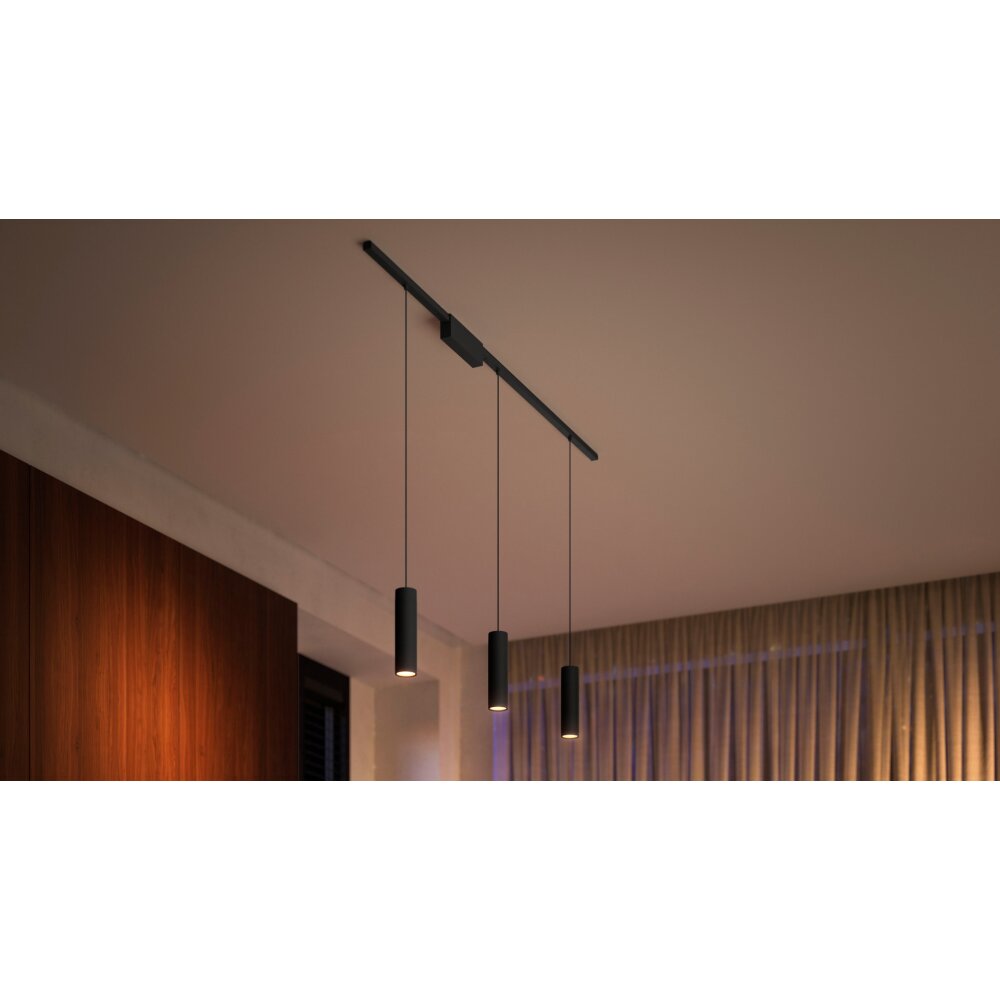 Suspension Kit de base x 3 Philips Hue Perifo LED Noir, 3 lumières, Changeur de couleurs main product photo