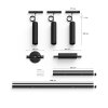 Suspension Kit de base x 3 Philips Hue Perifo LED Noir, 3 lumières, Changeur de couleurs