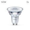 Philips Classic Set de 3 LED GU10 4,6 watt 4000 kelvin 390 lumen