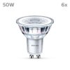 Philips Classic Lot de 6 LED GU10 4,6 watt 4000 kelvin 390 lumen