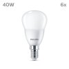 Philips Classic Lot de 6 LED E14 4,9 watt 2700 kelvin 470 lumen