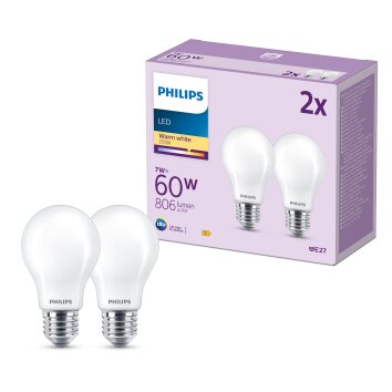 Philips Classic 2 Set LED E27 7 Watt 2700 Kelvin 806 Lumen