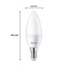 Philips Classic Lot de 6 LED E14 4,9 watt 2700 kelvin 470 lumen