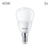 Philips Classic Lot de 3 LED E14 4,9 watt 2700 kelvin 470 lumen