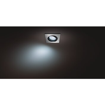 Spot encastrable Philips Hue Milliskin LED Argenté, 1 lumière