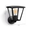 Applique murale d'extérieur Philips Hue White Inara LED Noir, 1 lumière