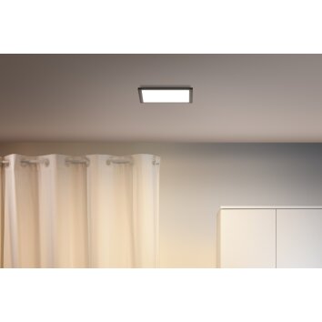 Plafonnier Philips WiZ LED Noir, 1 lumière