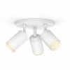 Plafonnier Philips Hue Fugato LED Blanc, 3 lumières, Changeur de couleurs