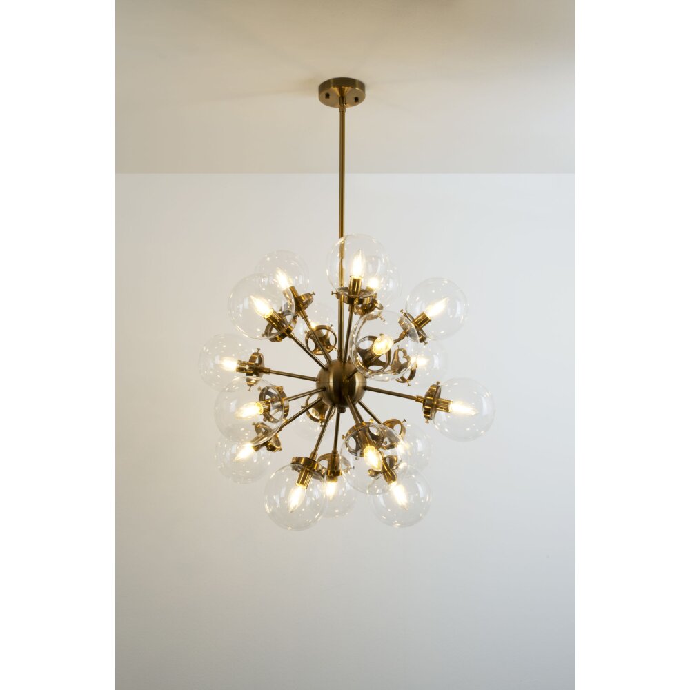 Suspension Holländer MOLTIPLICATORE Or, Laiton, 18 lumières main product photo