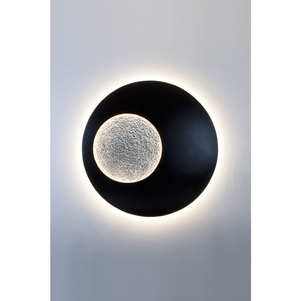 Applique murale Holländer LUNA LED Brun, Noir, Argenté, 2 lumières main product photo