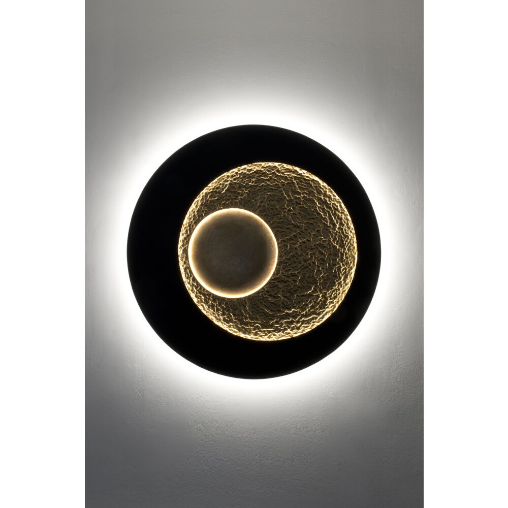 Applique murale Holländer URANO LED Brun, Or, Noir, 3 lumières main product photo