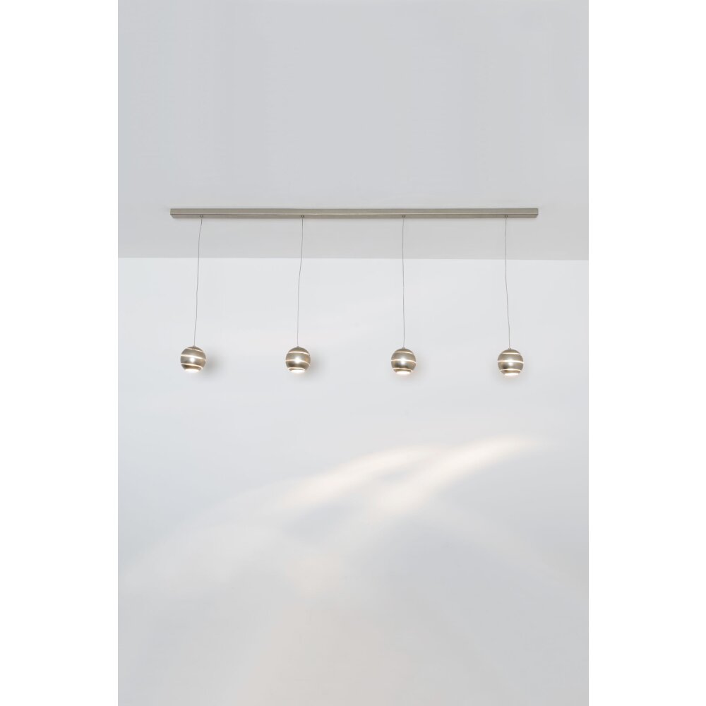 Suspension Holländer SUOPARE Argenté, 4 lumières main product photo