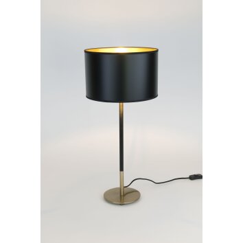 Lampe de table Holländer ENZIO Or, Noir, 1 lumière