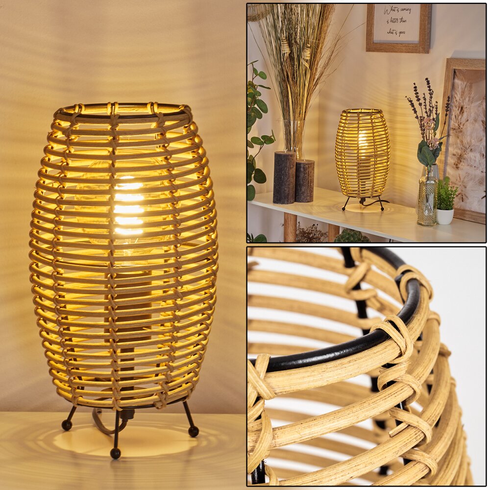 Lampe de table Sepins Écru, Noir, 1 lumière main product photo