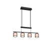 Suspension Trio Burton Noir, 4 lumières