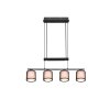 Suspension Trio Burton Noir, 4 lumières