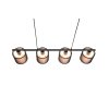 Suspension Trio Burton Noir, 4 lumières
