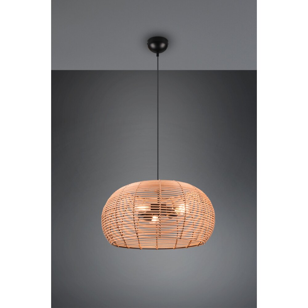 Suspension Trio Inga Noir, 3 lumières main product photo