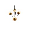 Lustre Trio Livia Noir, 3 lumières