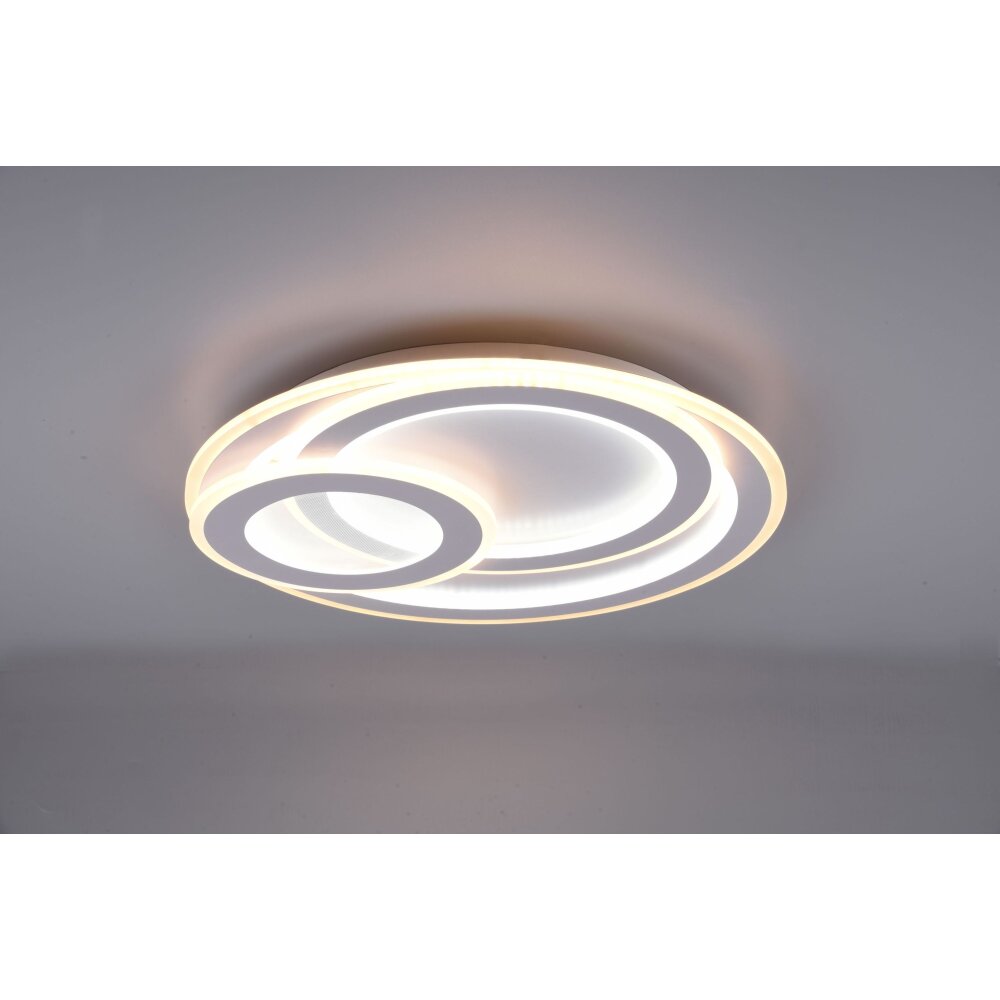 Plafonnier Trio Mita LED Blanc, 1 lumière, Télécommandes main product photo