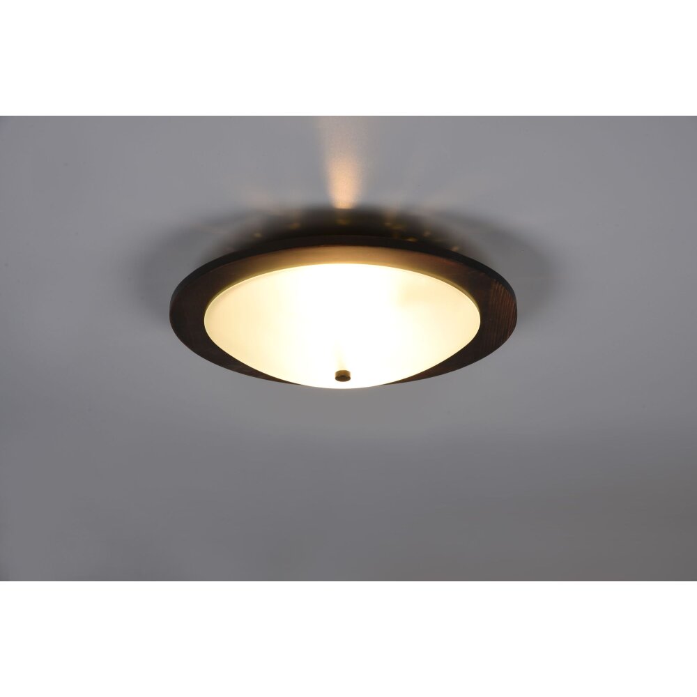 Plafonnier Trio Pali Bois foncé, 2 lumières main product photo