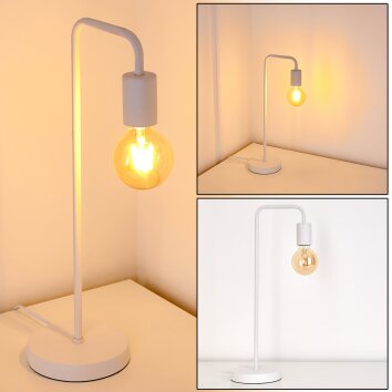 Lampe à poser Valcolla Blanc, 1 lumière