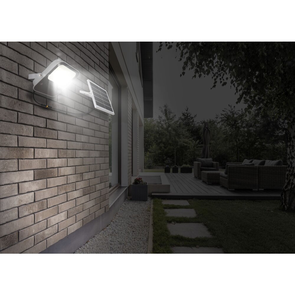 Spot de jardin Globo SOLAR LED Gris, 1 lumière, Télécommandes main product photo