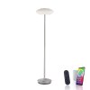 Lampadaire Paul Neuhaus Q-ETIENNE LED Acier brossé, 1 lumière, Télécommandes