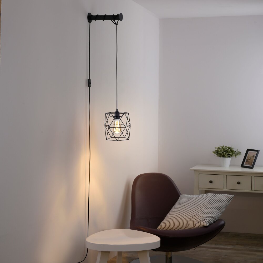 Applique murale Paul Neuhaus PILUA Noir, 1 lumière main product photo