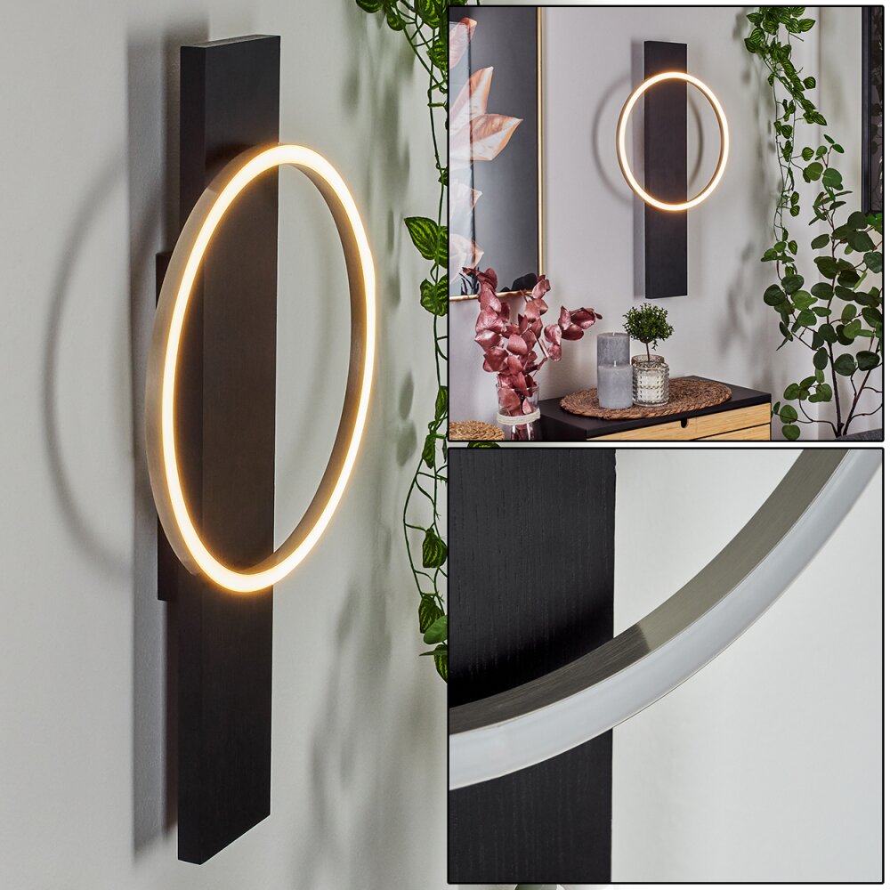 Applique murale Pompu LED Noir, 1 lumière main product photo