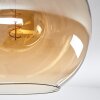 Plafonnier Verre 30 cm Koyoto Ambre, 3 lumières