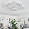 Plafonnier  Tomazes LED Blanc, 1 lumière, Télécommandes