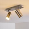Plafonnier Zuoz Nickel mat, 2 lumières