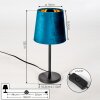 Lampe de table  Frandina Bleu, Or, 1 lumière