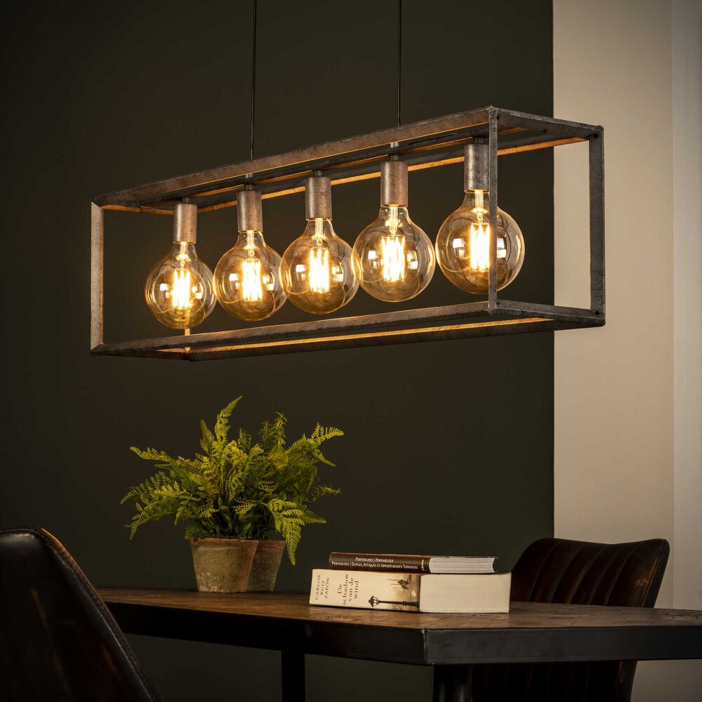 Suspension Lagosanto Argenté, 5 lumières main product photo