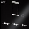 Applique murale WOFI SLIGO LED Nickel mat, 12 lumières