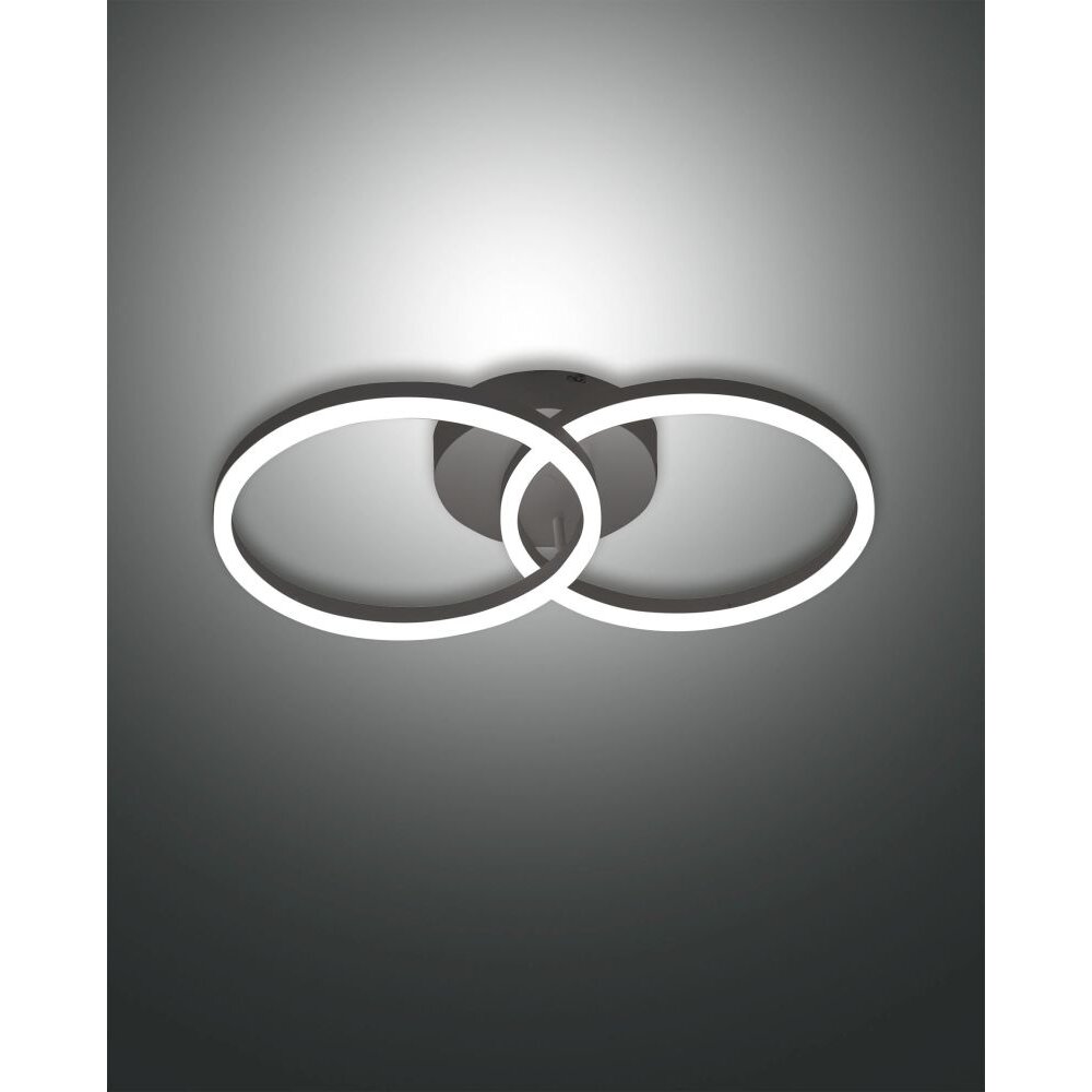Plafonnier Fabas Luce Giotto LED Noir, 1 lumière main product photo
