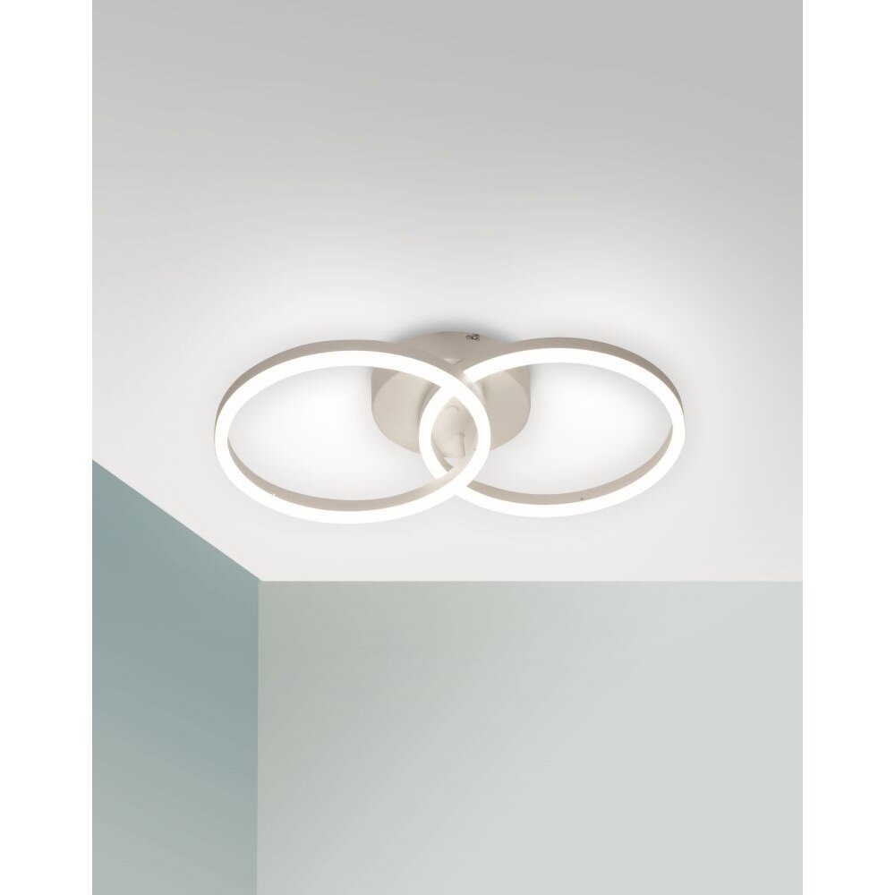 Plafonnier Fabas Luce Giotto LED Blanc, 1 lumière main product photo