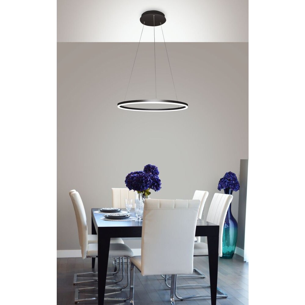 Suspension Fabas Luce Giotto LED Noir, 1 lumière main product photo
