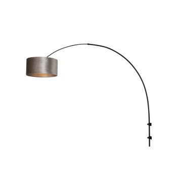 Applique murale Steinhauer Sparkled Light Noir, 1 lumière