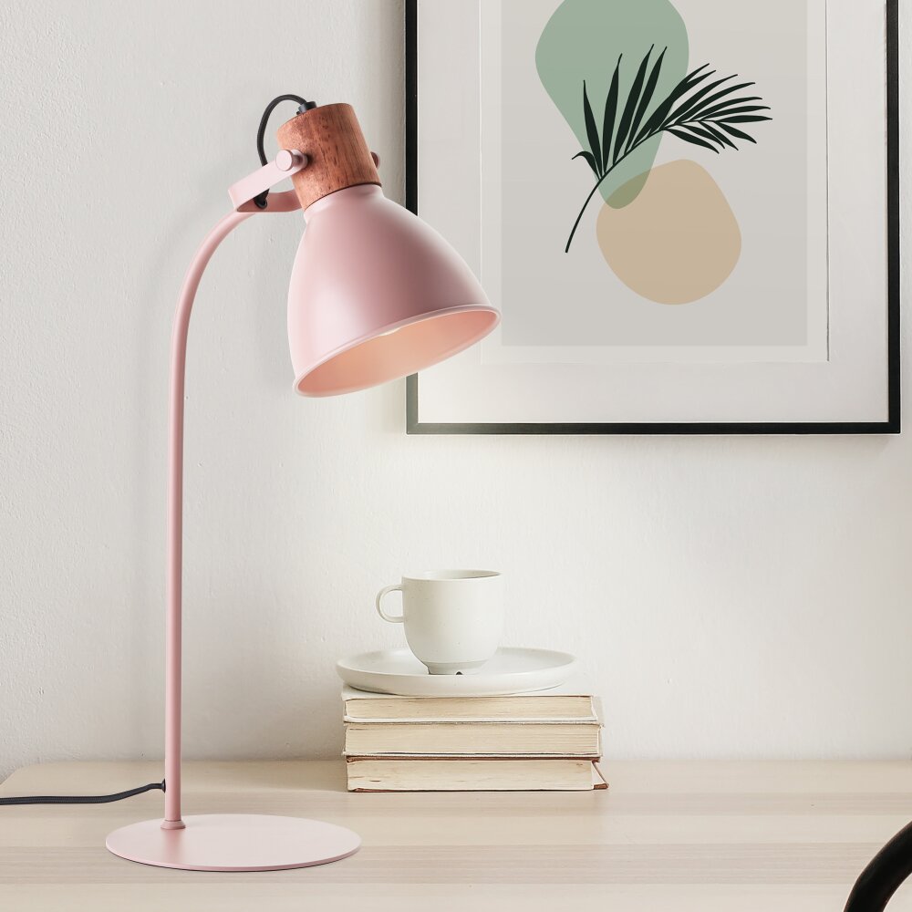 Lampe de table Brilliant Erena Rose, 1 lumière