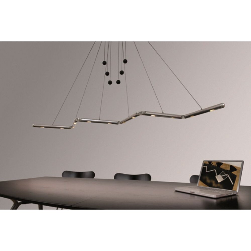 Suspension Basis-Leuchten GENUA LED Aluminium, 4 lumières main product photo
