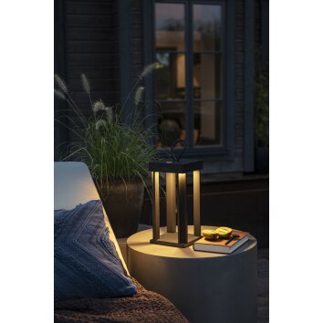 Lampe à poser Konstsmide Cannes LED Noir, 5 lumières