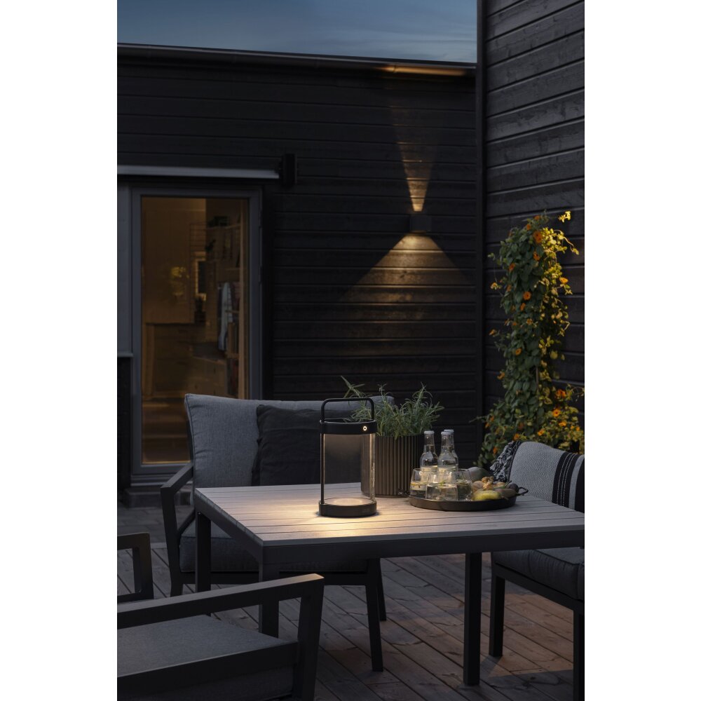 Lampe de table solaire Konstsmide Crotone LED Noir, 1 lumière main product photo