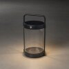 Lampe de table solaire Konstsmide Crotone LED Noir, 1 lumière