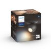 Plafonnier Philips Hue Buckram LED Noir, 1 lumière