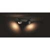 Plafonnier Philips Hue Buckram LED Noir, 2 lumières, Télécommandes Plafonnier Philips Hue Buckram LED Noir, 2 lumières, Télécommandes