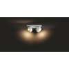 Plafonnier Philips Hue Buckram LED Blanc, 4 lumières, Télécommandes