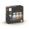 Spot encastrable Philips Hue Adore LED Aluminium, 3 lumières, Télécommandes